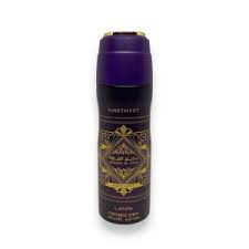 Lattafa Bade’e Al Oud Amethyst Perfumed Body Spray -200ml AMETHYST Unisex Scented Deodorant. Exquisite Oriental Aromas