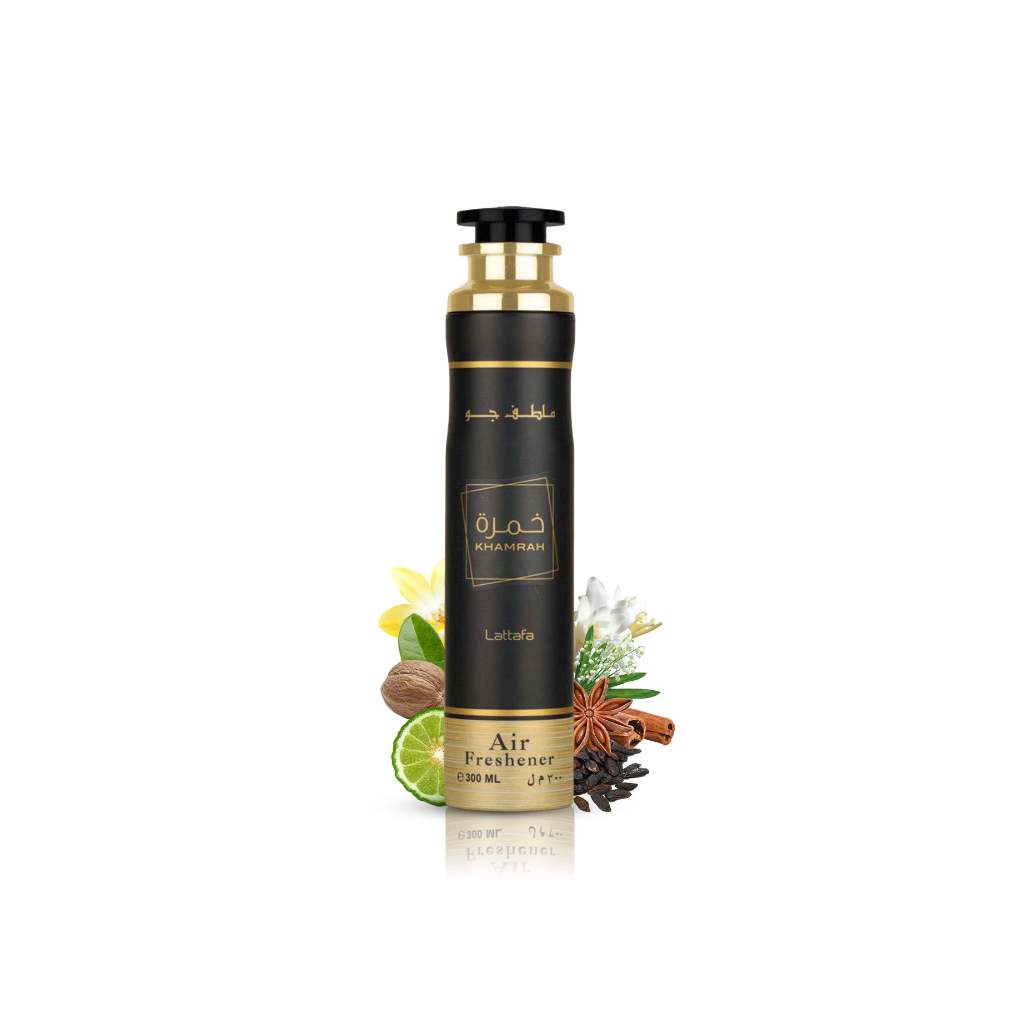 Khamrah Air Freshener 300mL By Lattafa Khamrah Air Freshener Perfumes Spray Home Oud Car Room Spray Arabian Fragrance