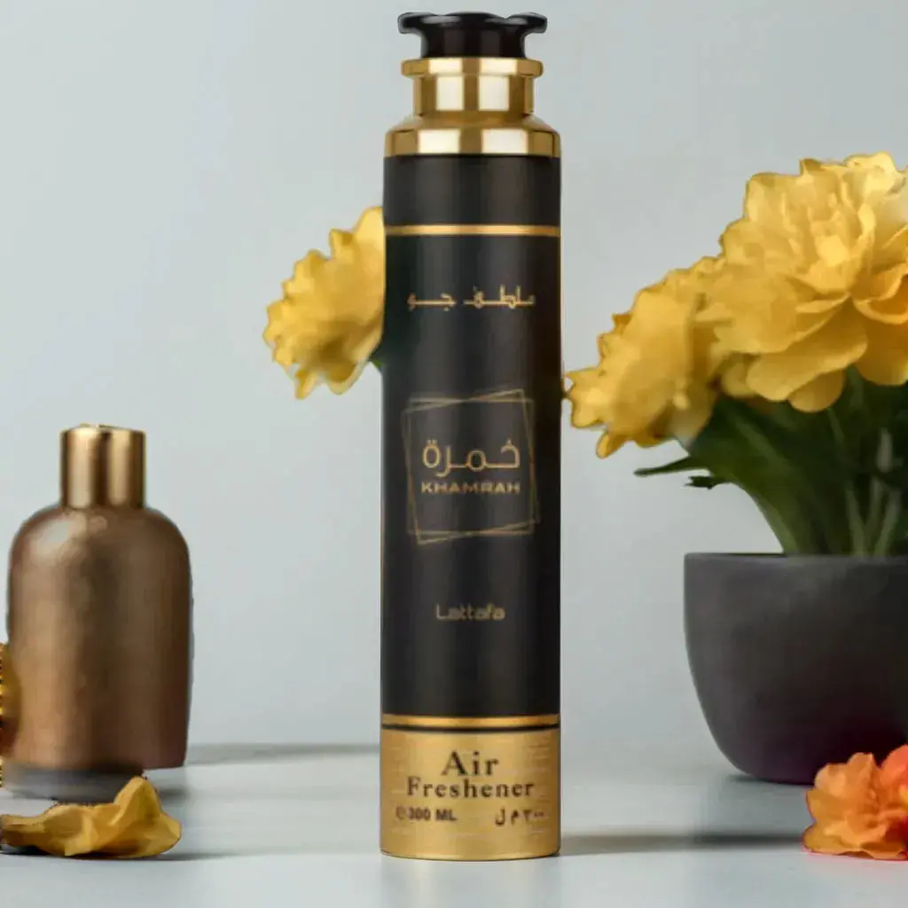 Khamrah Air Freshener 300mL By Lattafa Khamrah Air Freshener Perfumes Spray Home Oud Car Room Spray Arabian Fragrance