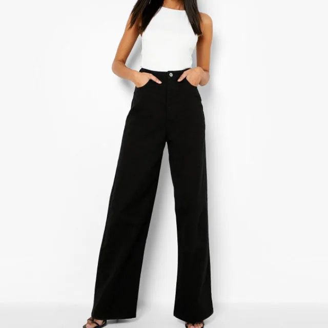 Classic fashionable multifunctional timeless high quality Women' wide leg mom jeans Work Casual Pants with Super Stretch Comfortable Skinny Legs for Work