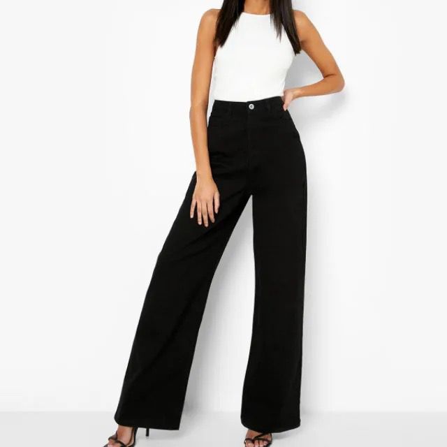 Classic fashionable multifunctional timeless high quality Women' wide leg mom jeans Work Casual Pants with Super Stretch Comfortable Skinny Legs for Work