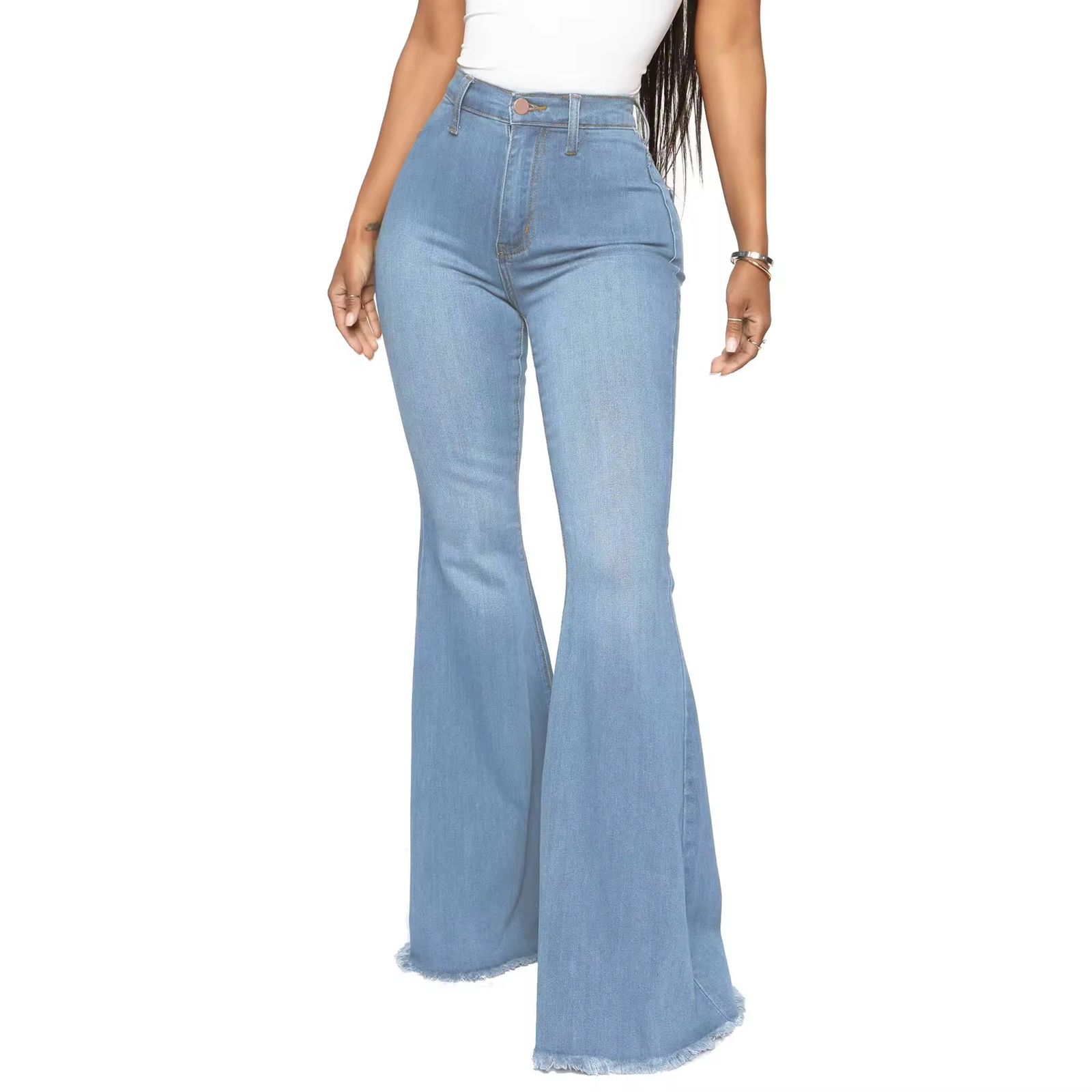 Classic fashionable multifunctional timeless high quality Women' wide leg mom jeans Work Casual Pants with Super Stretch Comfortable Skinny Legs for Work