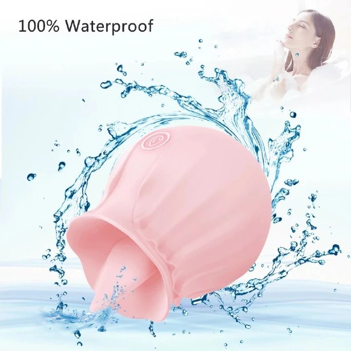 Rose Toy for Women, Upgraded Female Rose Flower Egg skipping Tongue lick Female masturbator Adult sex toys Adult gifts G-point stimulation vibratiofor Women, Toy with 10 Modes, Rechargeable Waterproof - image 5