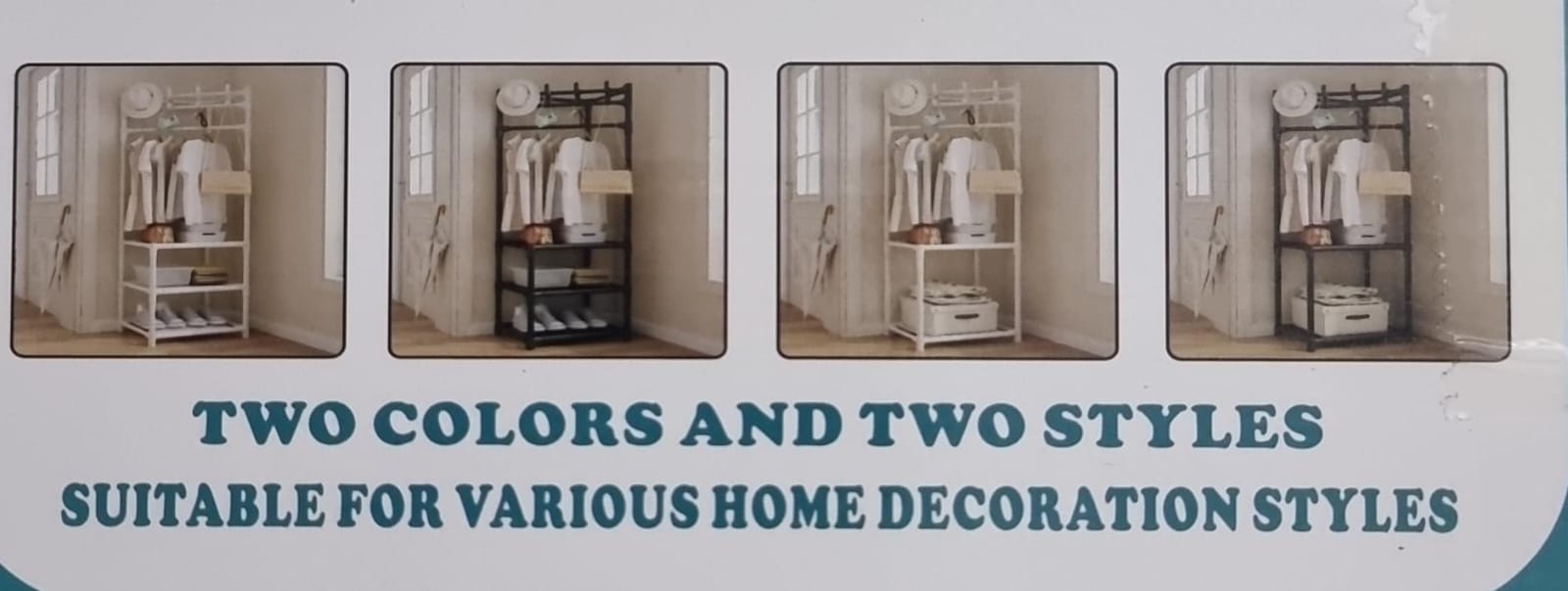 3 layer coat rack + storage.Exquisite Clothes Rail Rack Corner Hall Tree Entryway Coat Rack with 2/3 Shelves Freestanding Clothes Rack Shoes Shelf Organizer for Home Office Bedroom/Svart/3 Shelves   .