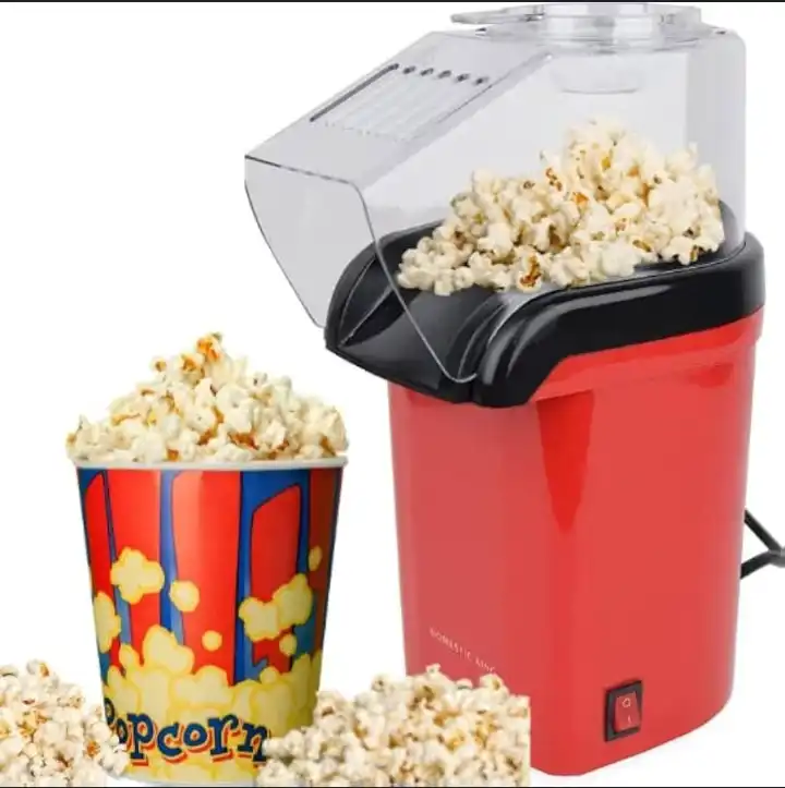 Electric Popcorn maker - oil free -Fast Popcorn Making Machine, Hot Air Popcorn Popper With Wide Mouth Design, Oil And Bpa Free, For Small Home Party the machine can also be used to start a bussines..