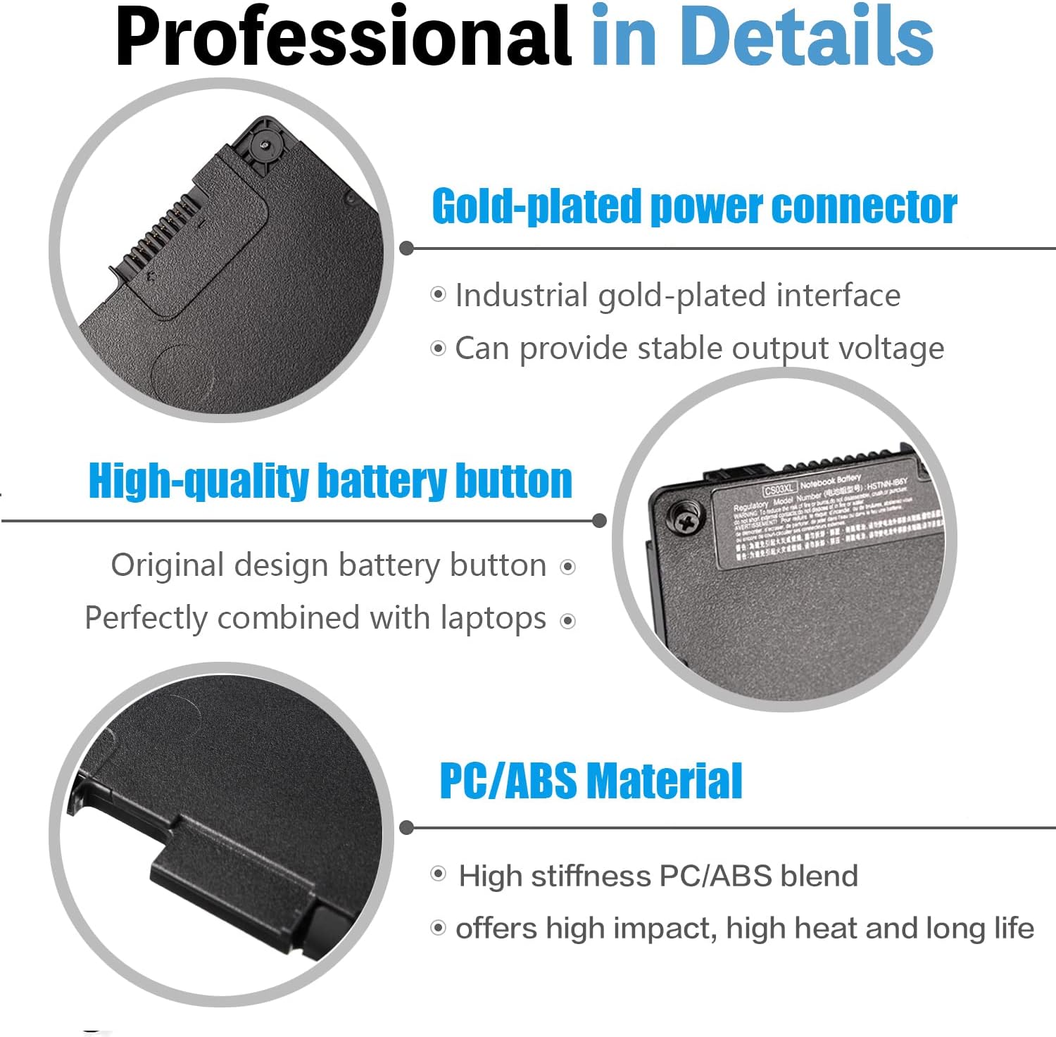 HP EliteBook 850 G4  Series Laptop Battery for HP CS03XL 800513-001 745 755 850 848 840 ZBook 15u G3 G4 HSTNN-IB6Y HSTNN-UB6S HSTNN-I33C-4 800231-1C1 800231-141 CS03046XL