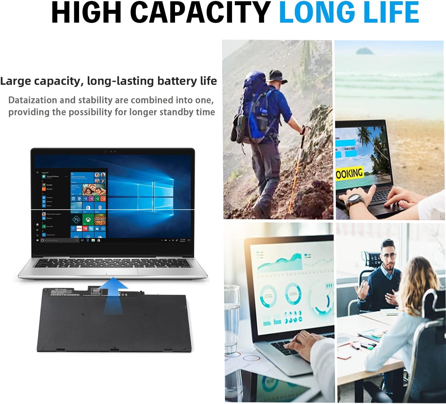 HP EliteBook 850 G4  Series Laptop Battery for HP CS03XL 800513-001 745 755 850 848 840 ZBook 15u G3 G4 HSTNN-IB6Y HSTNN-UB6S HSTNN-I33C-4 800231-1C1 800231-141 CS03046XL