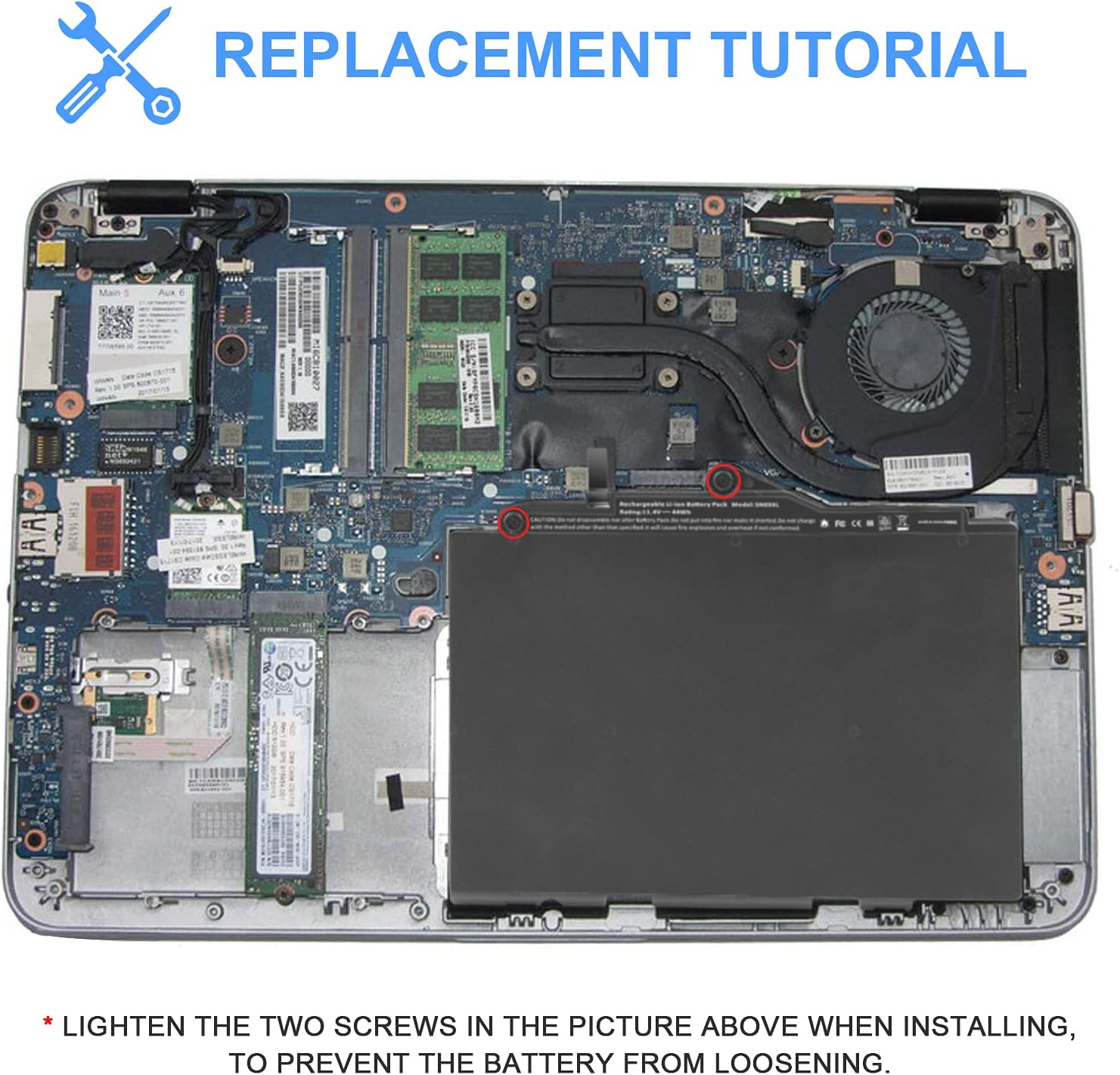 HP EliteBook 820 G4 lAPTOP Replacement Battery SN03XL ST03XL Replacement Battery for HP EliteBook 820 G3 Series, HP EliteBook 820 G4 Series, HP EliteBook 725 G3 Series, HP EliteBook 725 G4 Series
