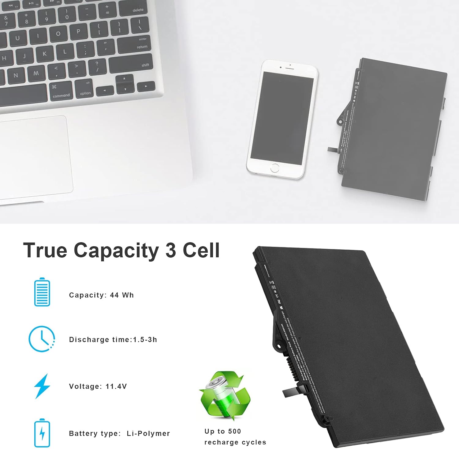 HP EliteBook 820 G4 lAPTOP Replacement Battery SN03XL ST03XL Replacement Battery for HP EliteBook 820 G3 Series, HP EliteBook 820 G4 Series, HP EliteBook 725 G3 Series, HP EliteBook 725 G4 Series