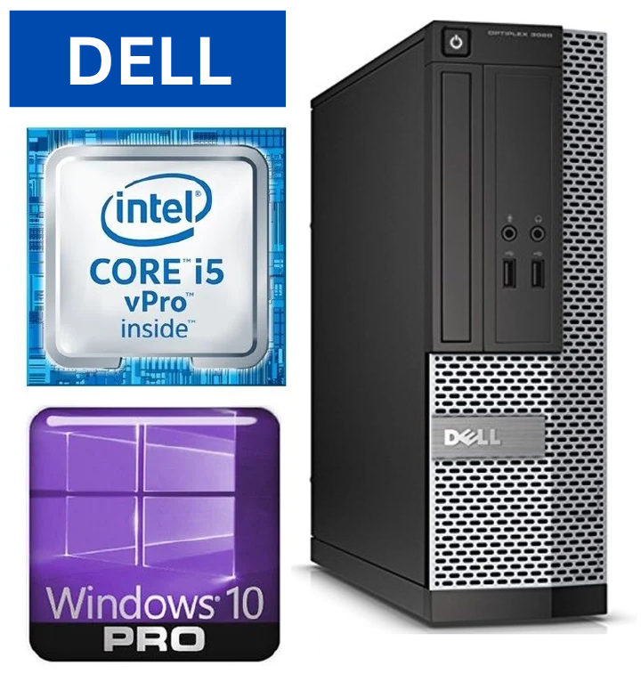FAST DELL Optiplex 7020 Core i5 4th Gen 4GB RAM 500GB HDD 22" inch Screen   3.2GHz Speed Desktop computer CPU - Core I5 3.2GHz Windows 10 for business, office, home, school, business and POS SYSTEM