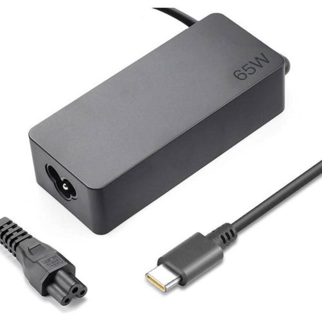 Lenovo 20V 3.25A 65W Type-C USB-C Laptop Charger for ThinkPad T480 T490 T490S T480S E580 E480 R480 X1 X390 X395 X280 X395 ADLX65YDC2A