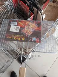 ❗️✅️** New Arrival**✔️❗️Barksdale Large BBQ Grill Basket Stainless Steel Wood foldable wire mesh.Color: Silver 
Grill Mesh Size: 44 x 69 cm total length including handle
Material: Stainless Steel Net