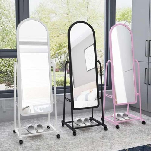 😋😋ON OFFER😋😋Full Length Dressing Mirror with Wheels stand alone mirror.🔅✔️high quality, excellent workmanship Dolls fitting room dressing mirror full-length mirror model rotating mirror furniture