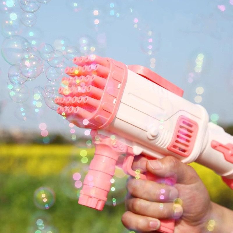 Bubble gun machine
Available blue and pink colourBest gift
1. a barrage of bubbles and have endless bubble fun - at an affordable price! Parent-friendly and sound-free.
2. Newly upgraded design helps