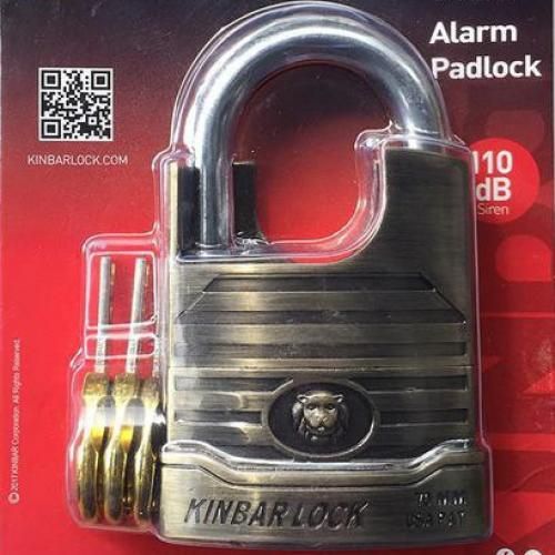 🤮ON STOCK☀️70MM Kinbar Padlock Alarm Alarm High Quality Alarm Lock Siren Padlock For Home % Office Security🎀Auto Alarming and Locking System
110db Loud Alarm Siren Function
Hardened Zinc Alloy Body