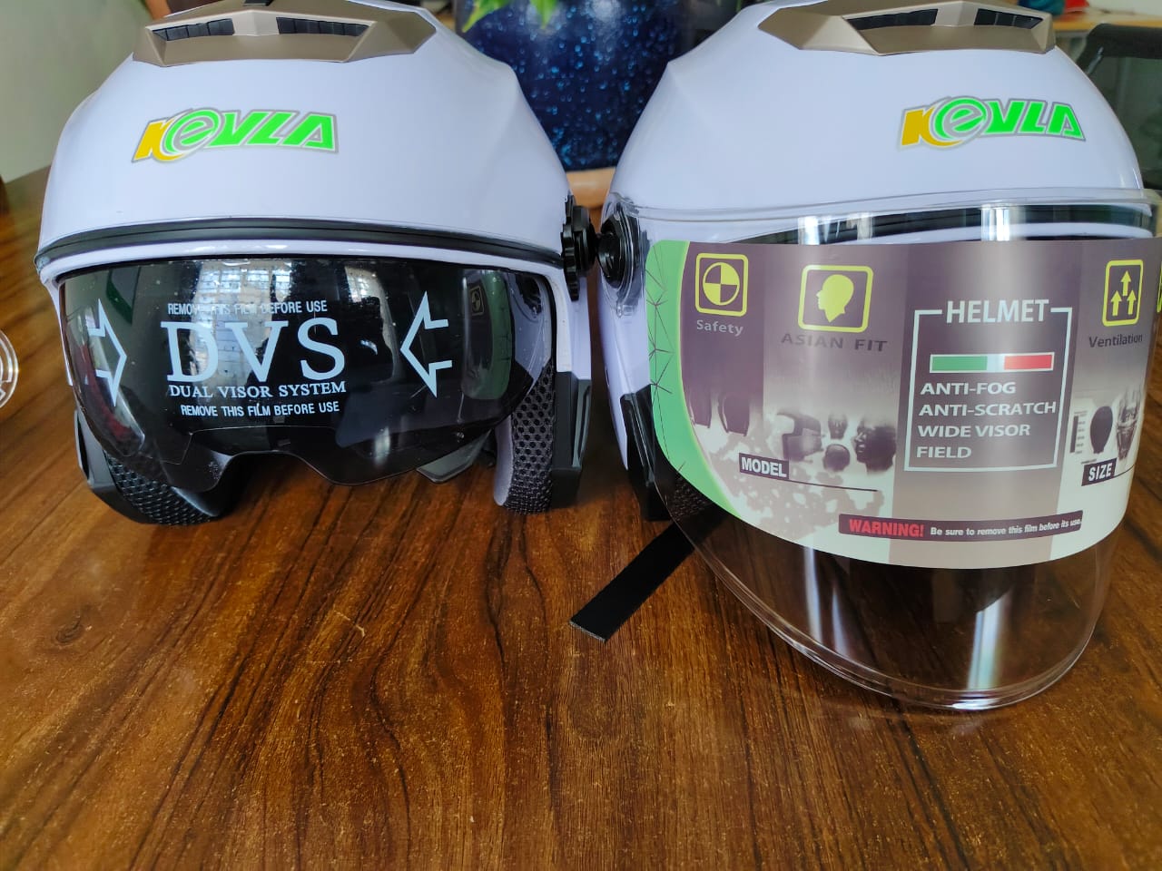 Ultimate White Helmet with Advanced Air Regulator, Washable & Removable Inner Cloth, Tinted Inner Sunlight-Protection Glass, Clear Outer Wind/Rain Shield, Dual Red Reflectors, Enhanced Safety & Comfor