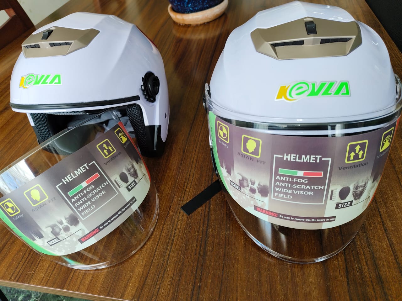 Ultimate White Helmet with Advanced Air Regulator, Washable & Removable Inner Cloth, Tinted Inner Sunlight-Protection Glass, Clear Outer Wind/Rain Shield, Dual Red Reflectors, Enhanced Safety & Comfor