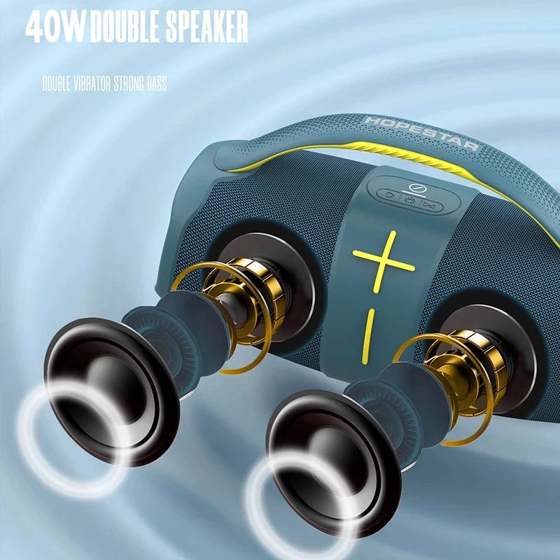 40W High power Boombox Speakers Portable bluetooth super Subwoofer mp3 player powerful column Audio center