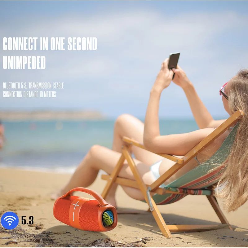 40W High power Boombox Speakers Portable bluetooth super Subwoofer mp3 player powerful column Audio center