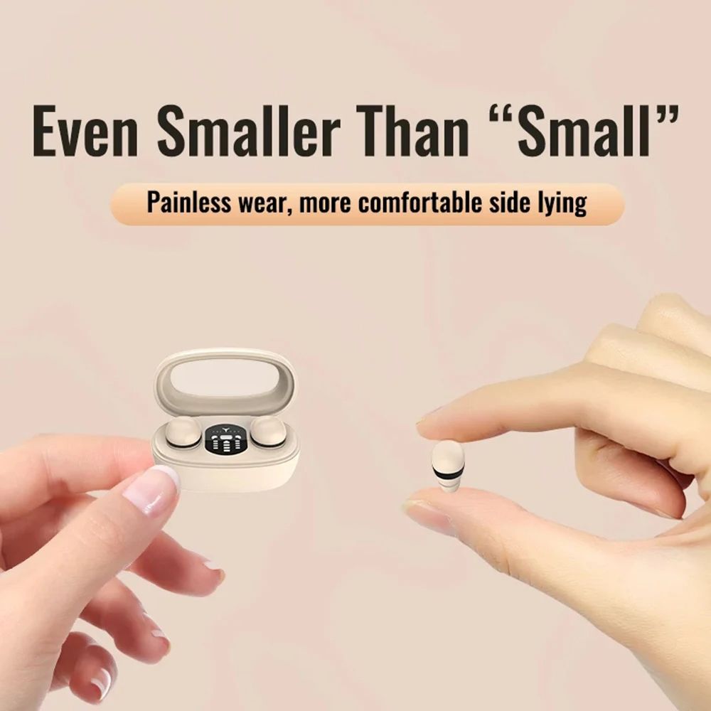Mini Invisible Headphones TWS Bluetooth Earphones Wireless Headsets Sports HiFi Stereo Noise Reduction Earbuds For iPhone Andoird