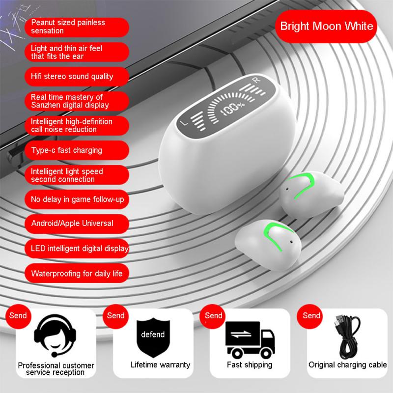Wireless Sleep Noise-canceling Invisible Dual-ear Mini Long Battery Life Premium Quality Sound Top-selling Rising Hot