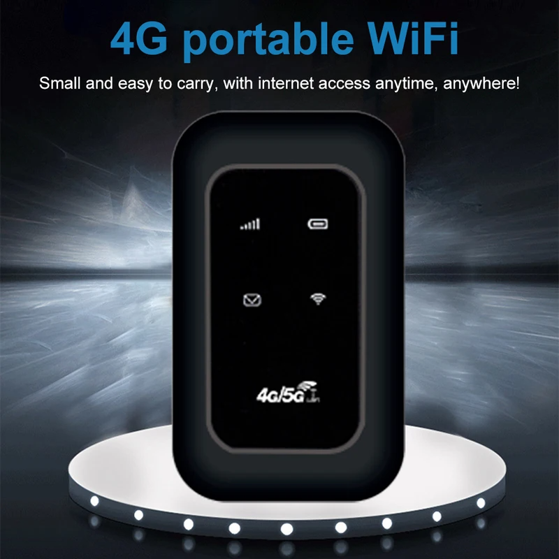4G LTE Router MIFI 150Mbps Mobile Hotspot WiFi Signal Amplifier Portable Modem 2100mAh Wireless WiFi Repeater with SIM Card Slot Chip
