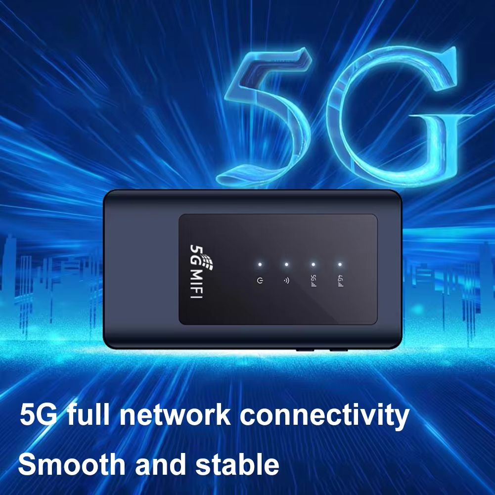 5G Mobile WIFI Router 433Mbps WiFi5 Wireless Router 4400mA Portable Pocket 5G MiFi Modem Mobile Wifi Hotspot W/ Sim Card Slot