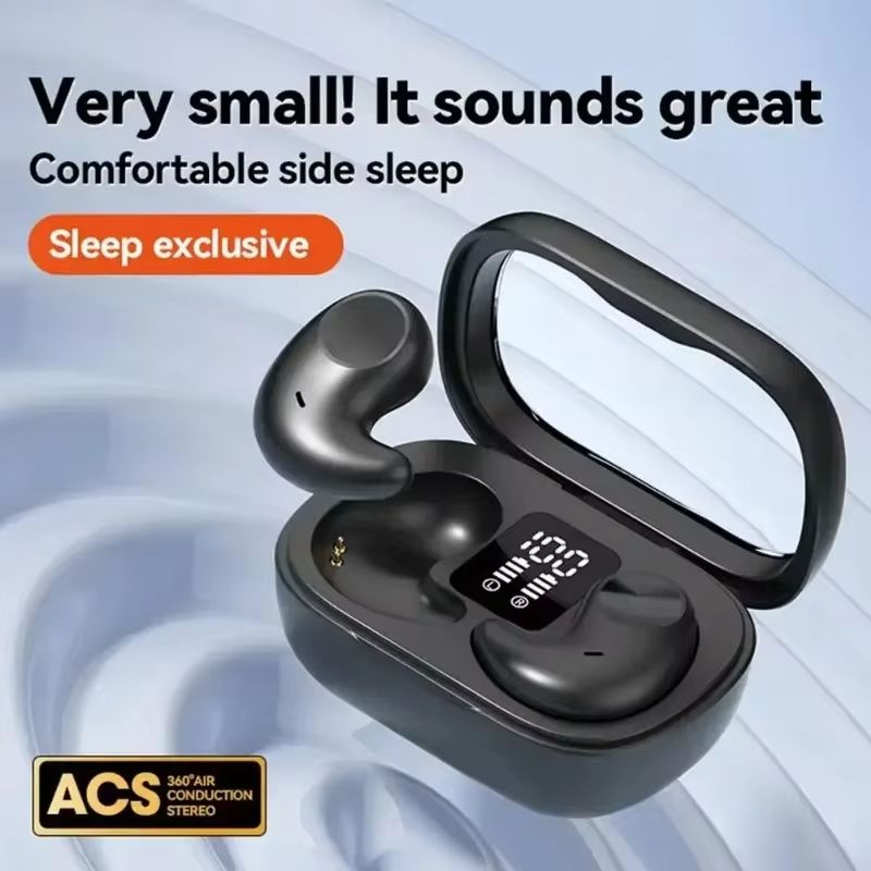 Sleep Invisible Wireless Earphone Hidden Noise Cancelling True Wireless BT5.3 TWS Sport Headphones Stereo Earphone