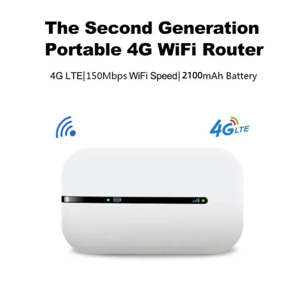 4G LTE Router MIFI Wireless 150Mbps Modem Stick Portable Wireless High-speed WiFi Adapter 4G Card Router for Home Office With Sim Card Slot