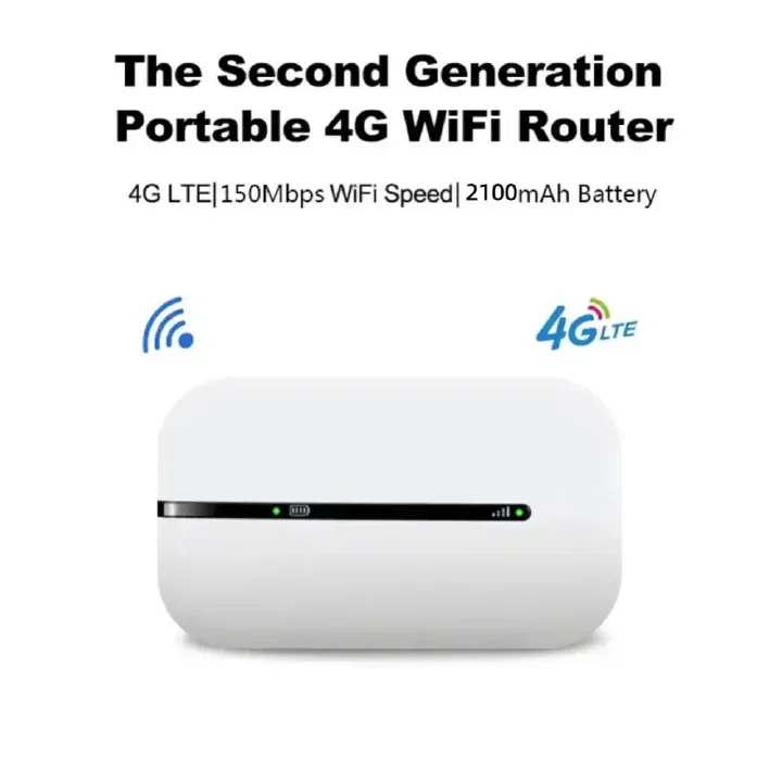4G LTE Router MIFI Wireless 150Mbps Modem Stick Portable Wireless High-speed WiFi Adapter 4G Card Router for Home Office With Sim Card Slot
