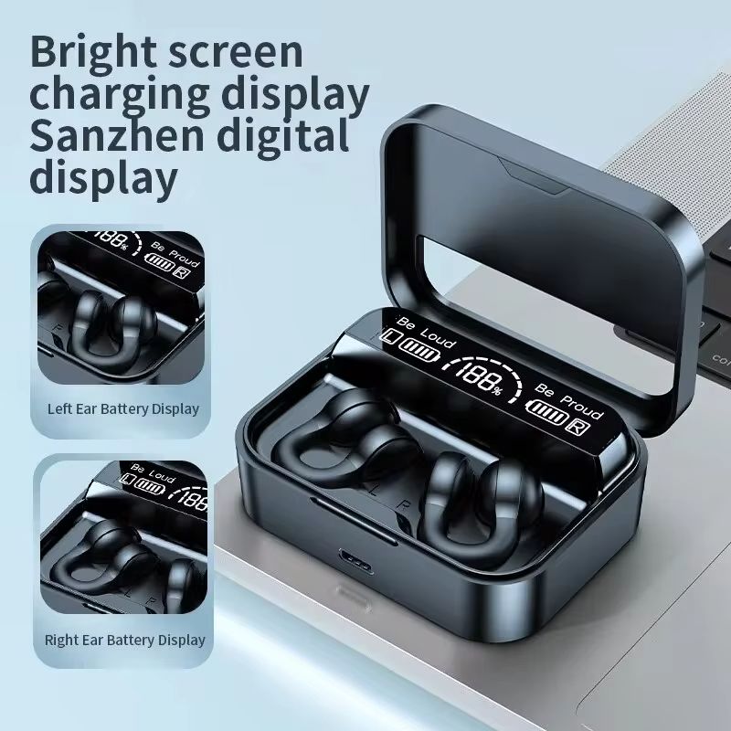 X60 Wireless Bluetooth Earphone Headphones Outdoor Sport earphone 5.3 With Charging Bin Display Touch Control Earbuds for Music