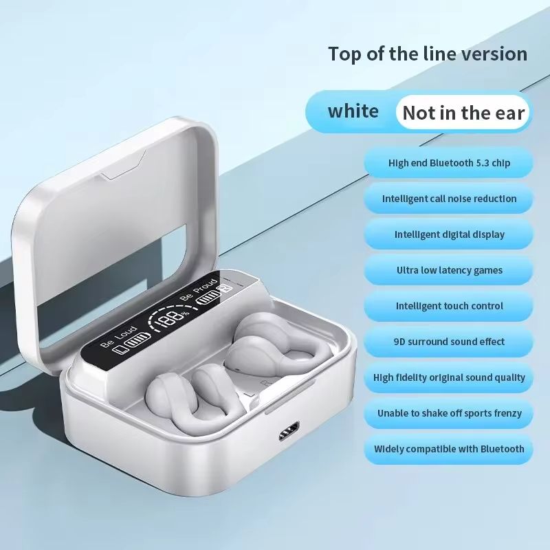 X60 Wireless Bluetooth Earphone Headphones Outdoor Sport earphone 5.3 With Charging Bin Display Touch Control Earbuds for Music