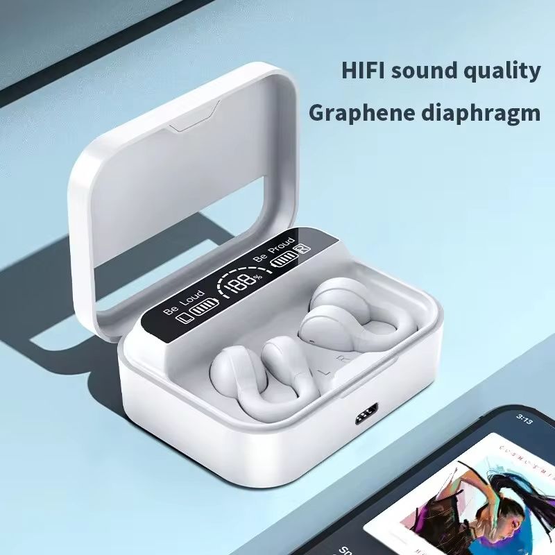 X60 Wireless Bluetooth Earphone Headphones Outdoor Sport earphone 5.3 With Charging Bin Display Touch Control Earbuds for Music