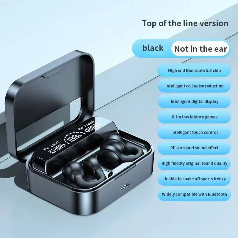 X60 Wireless Bluetooth Earphone Headphones Outdoor Sport earphone 5.3 With Charging Bin Display Touch Control Earbuds for Music