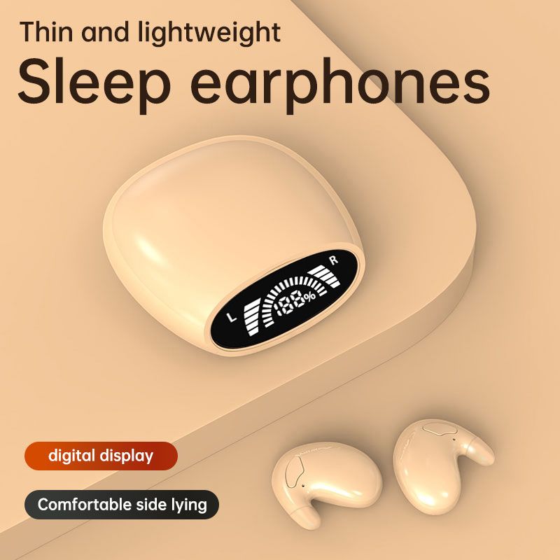 Sleep Invisible Earbuds Tiny Mini Headphones Hidden Noise Cancelling TWS Wireless Headsets Sports Stereo Bluetooth 5.3 Earphone
