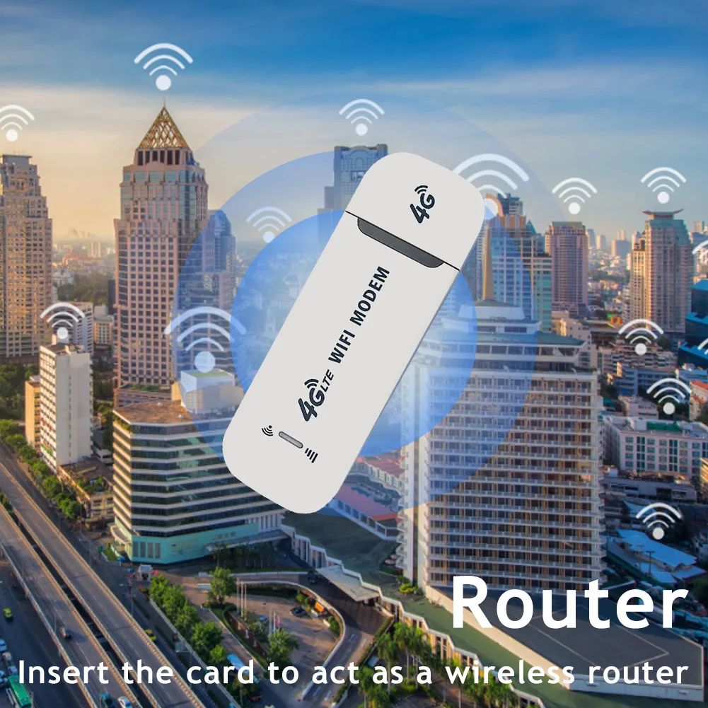 4G LTE USB MIFI/UFI 150Mbps Modem Stick Portable Wireless WiFi Adapter 4G Card Router for Home Office 4G USB Modem