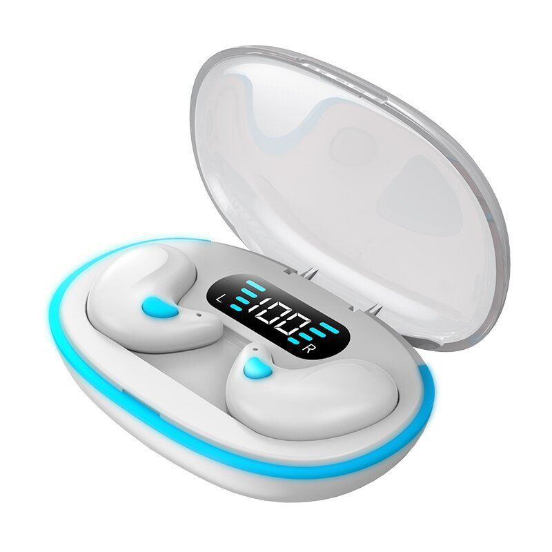 Mini Invisible Wireless Bluetooth Earphone Sleep-Friendly IPX5 Waterproof HIFI Music Earpods LED Power Display Long Battery Life Earbuds