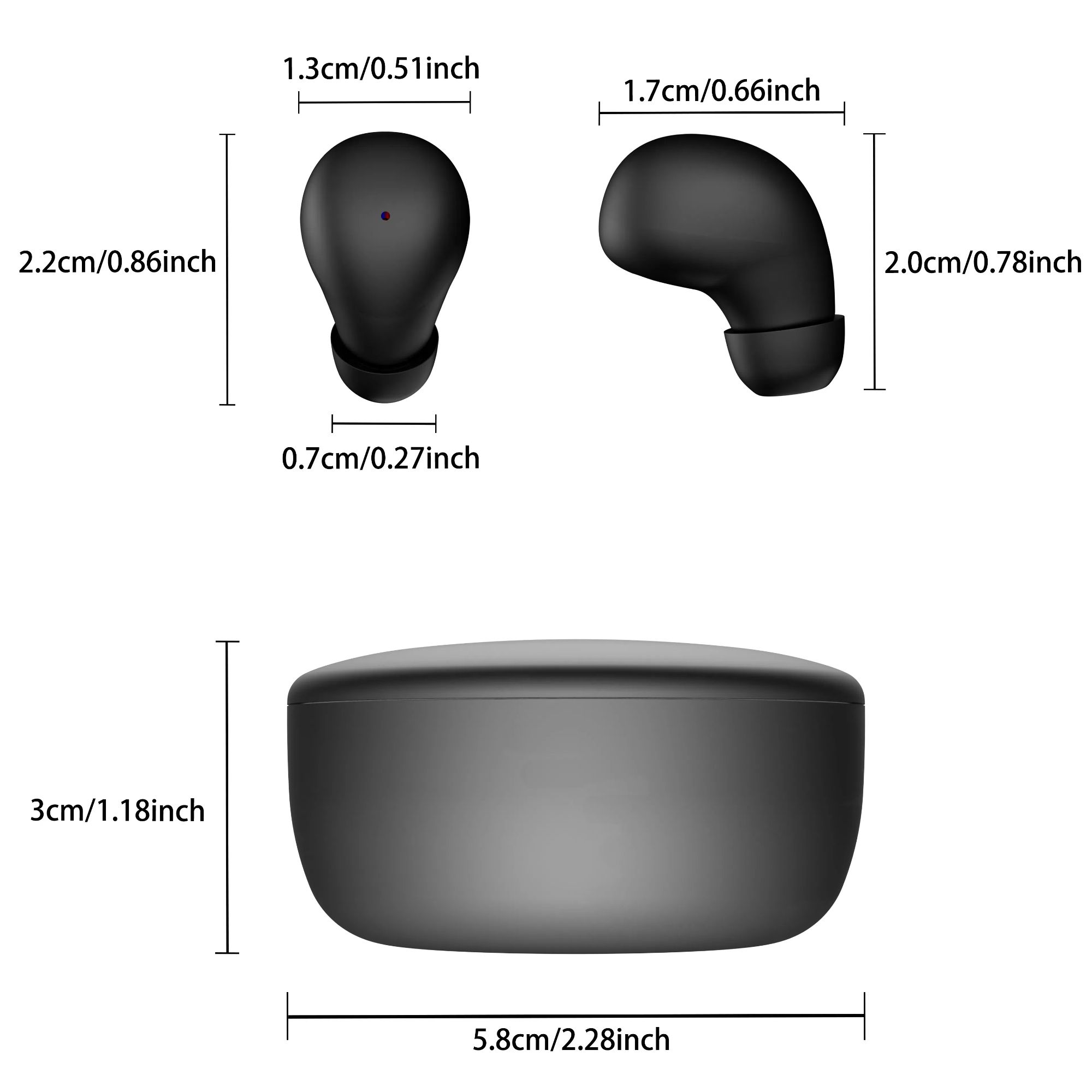 SK26 Bluetooth 5.4 Wireless Earphones Small Earbuds Sleeping Sport Invisible Headphones Bass Sound Quality Headset Sliding Cover