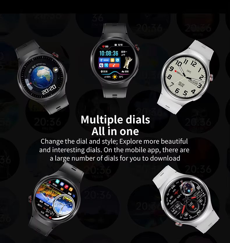 Smart Watch Men 360*360 HD Screen Watches Men GPS Tracker Bluetooth Call Heart Rate SmartWatch For Andoird Iphone Huawei