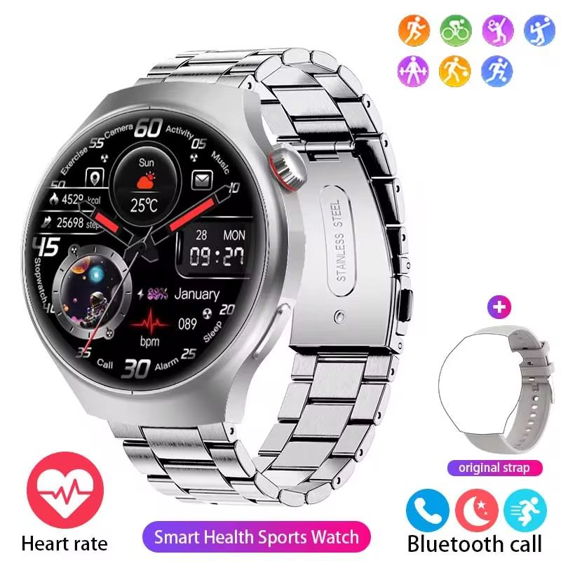 Smart Watch Men 360*360 HD Screen Watches Men GPS Tracker Bluetooth Call Heart Rate SmartWatch For Andoird Iphone Huawei
