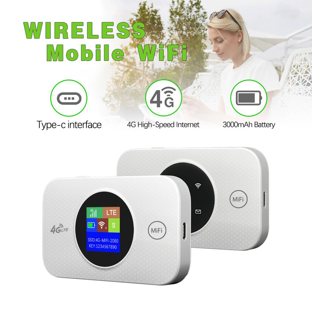 4G Lte Router Wireless Wifi Portable Modem Mini Outdoor Hotspot Pocket Mifi 150mbps Sim Card Slot Repeater 3000mah