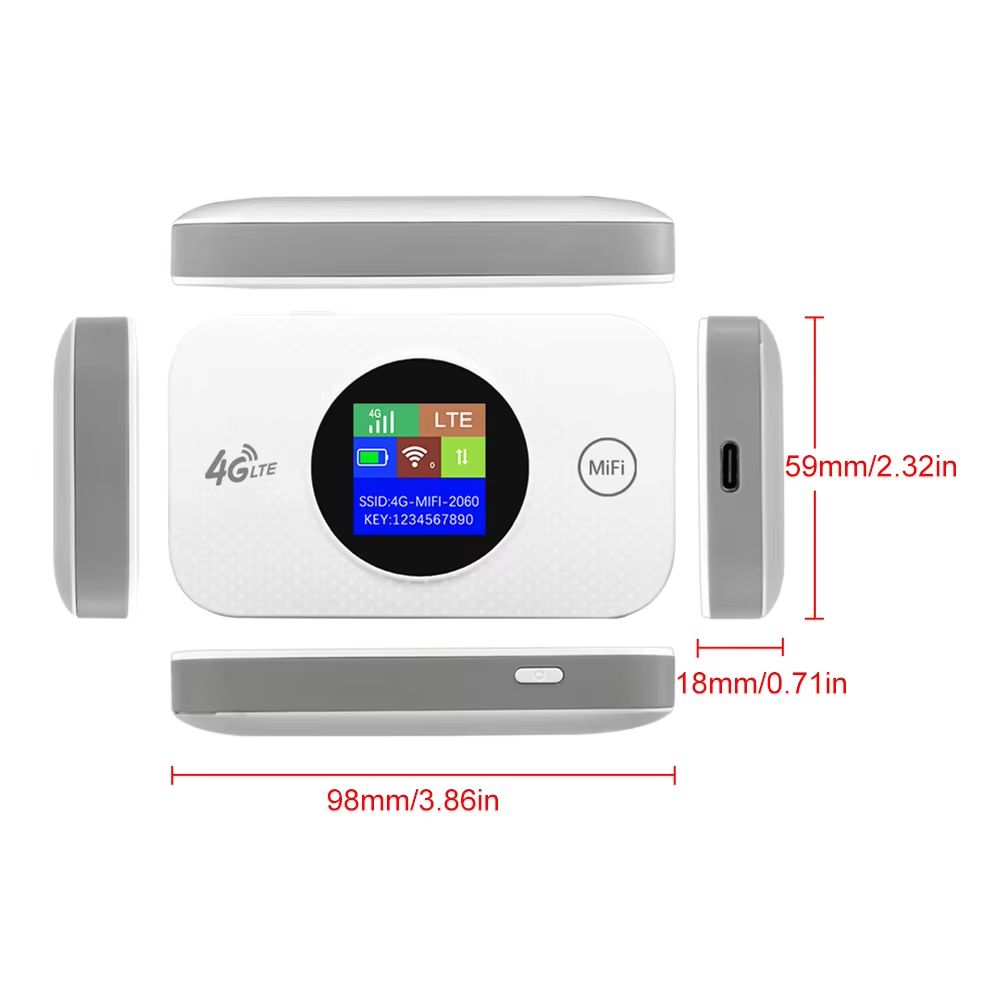 4G Lte Router Wireless Wifi Portable Modem Mini Outdoor Hotspot Pocket Mifi 150mbps Sim Card Slot Repeater 3000mah