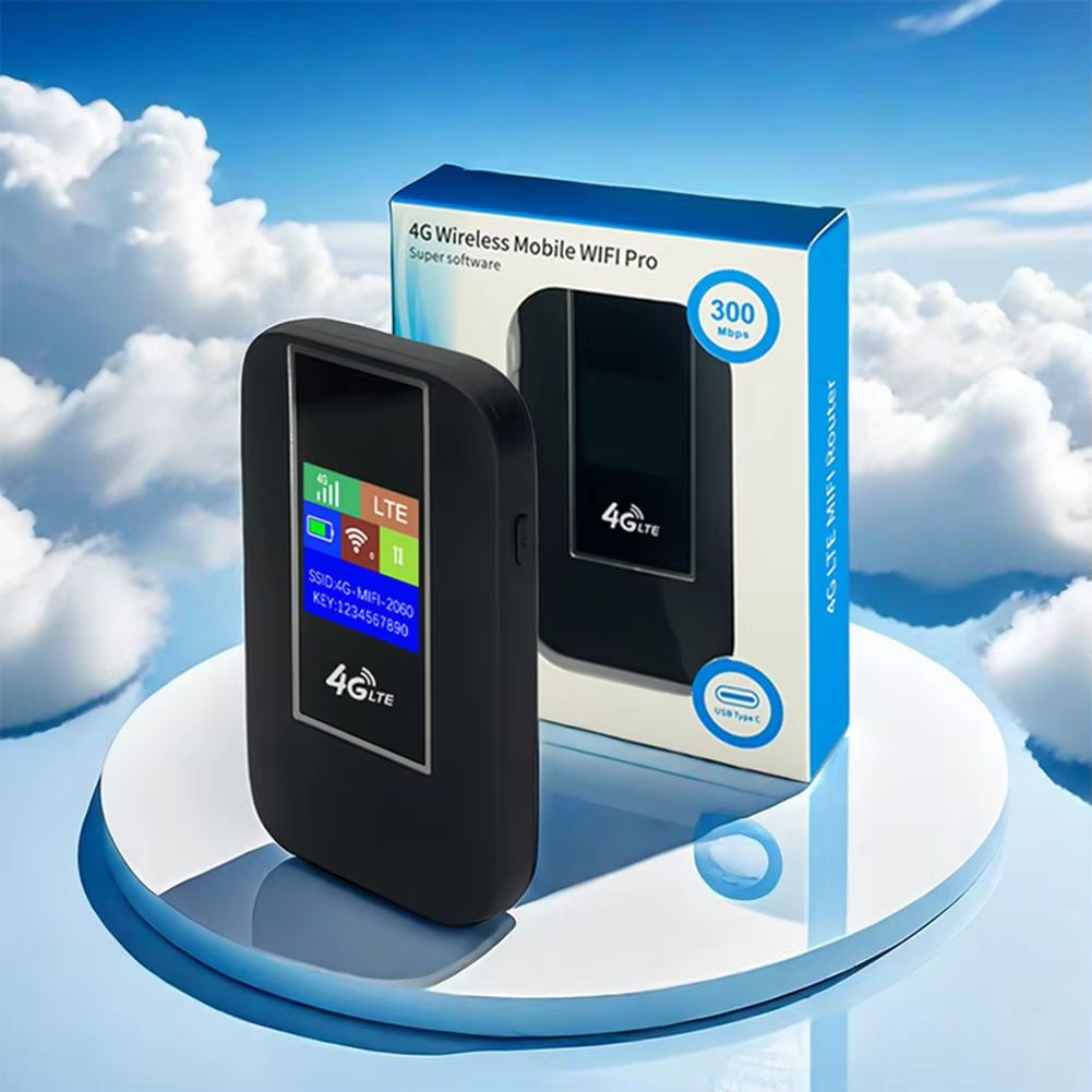 4G LTE Portable WiFi Hotspot 2100mAh 150Mbps Wireless Internet Router with SIM Card Slot Modem Router for Home Office Car Travel