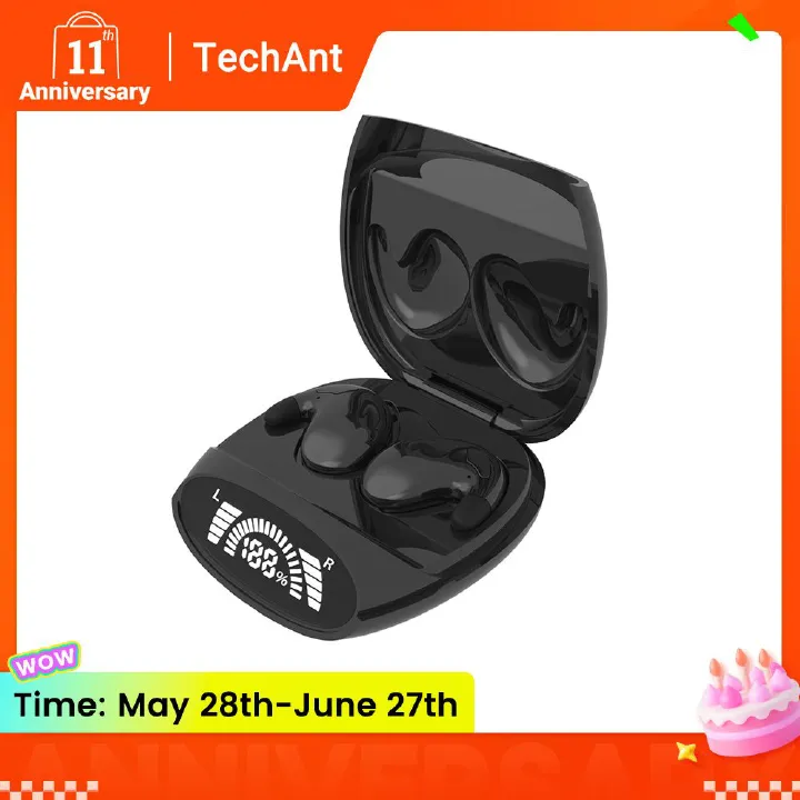 Sleep Invisible Earbuds Tiny Mini Headphones Hidden Noise Cancelling TWS Wireless Headsets Sports Stereo Bluetooth 5.3 Earphone