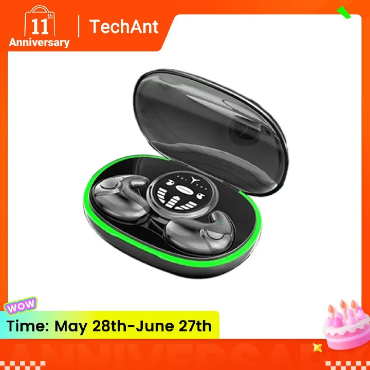 Invisible Earbuds Sleep Headphones 5.3 Wireless Bluetooth Headset Ultra-Thin Noise Reduction Stereo Earphone Waterproof