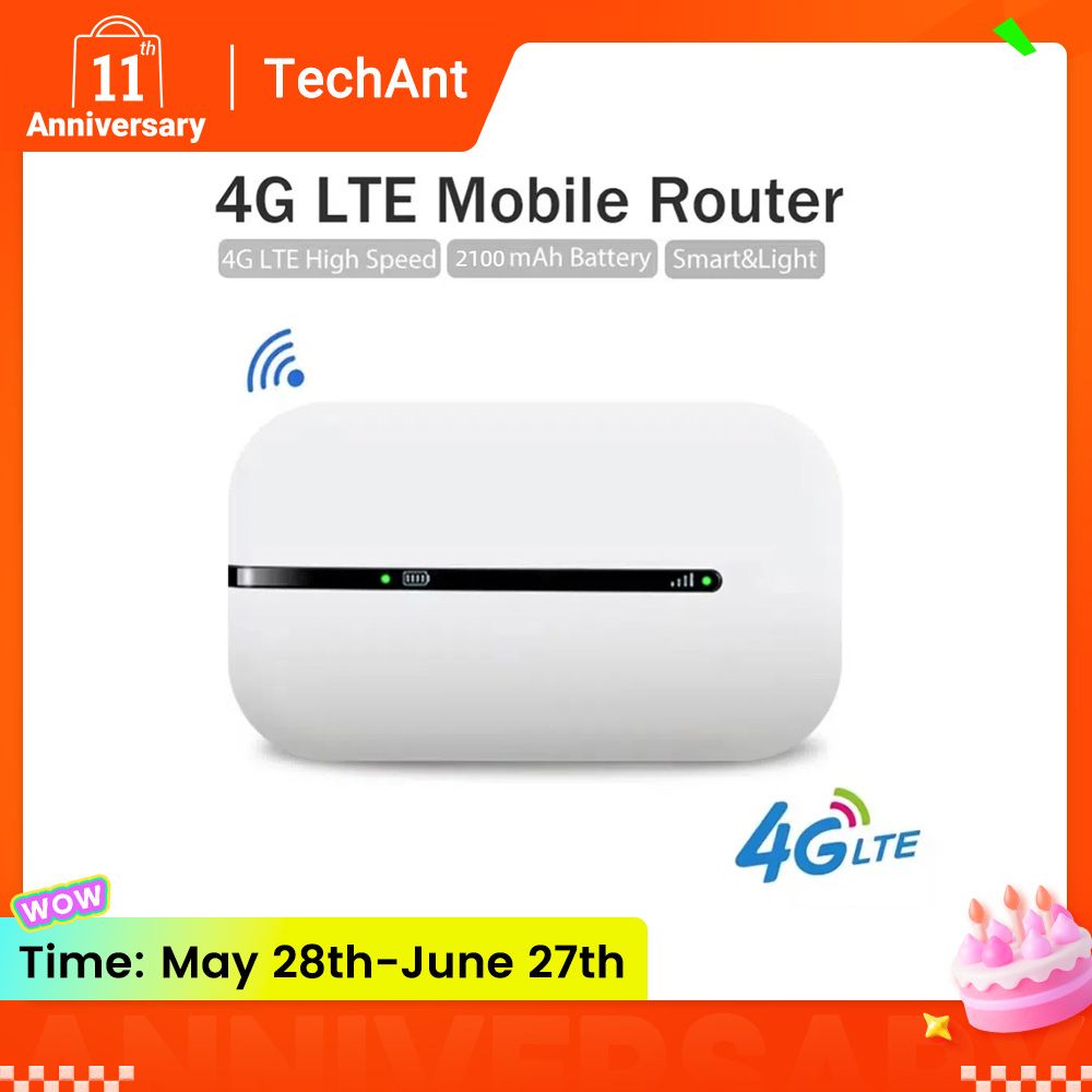 4G LTE Router MIFI Wireless 150Mbps Modem Stick Portable Wireless High-speed WiFi Adapter 4G Card Router for Home Office With Sim Card Slot
