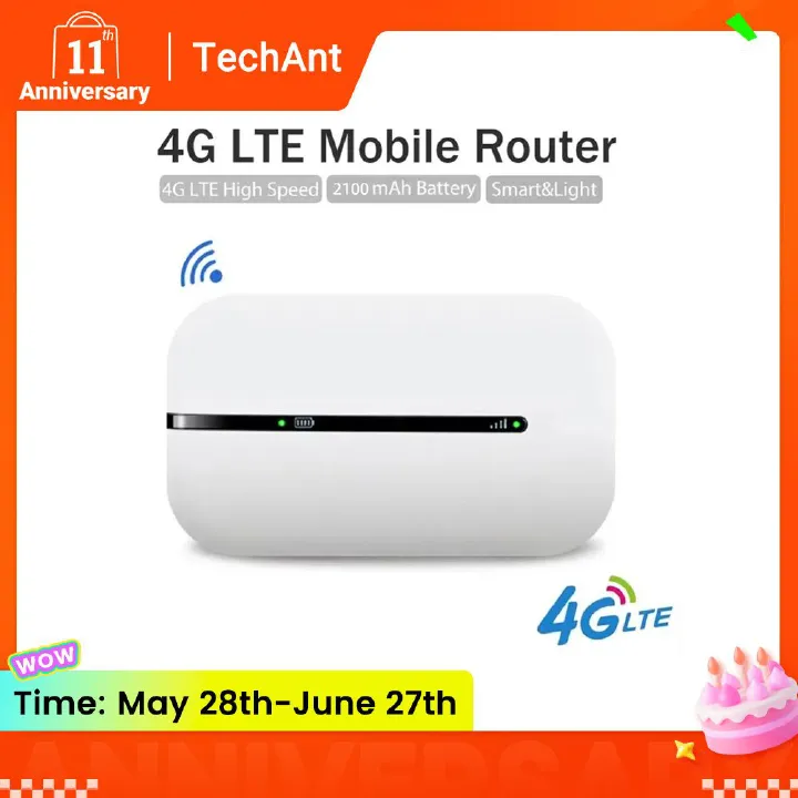 4G LTE Router MIFI Wireless 150Mbps Modem Stick Portable Wireless High-speed WiFi Adapter 4G Card Router for Home Office With Sim Card Slot