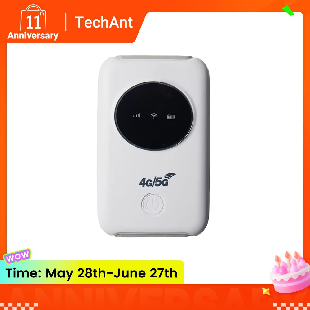 Pocket Hotspot Portable 4G Wireless Router MIFI 3200mAh Mobile Broadband 150Mbps Wide Coverage with SIM Card Slot 10 WiFi Users