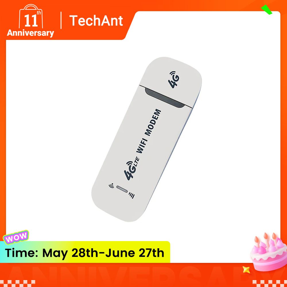 4G LTE USB MIFI/UFI 150Mbps Modem Stick Portable Wireless WiFi Adapter 4G Card Router for Home Office 4G USB Modem White