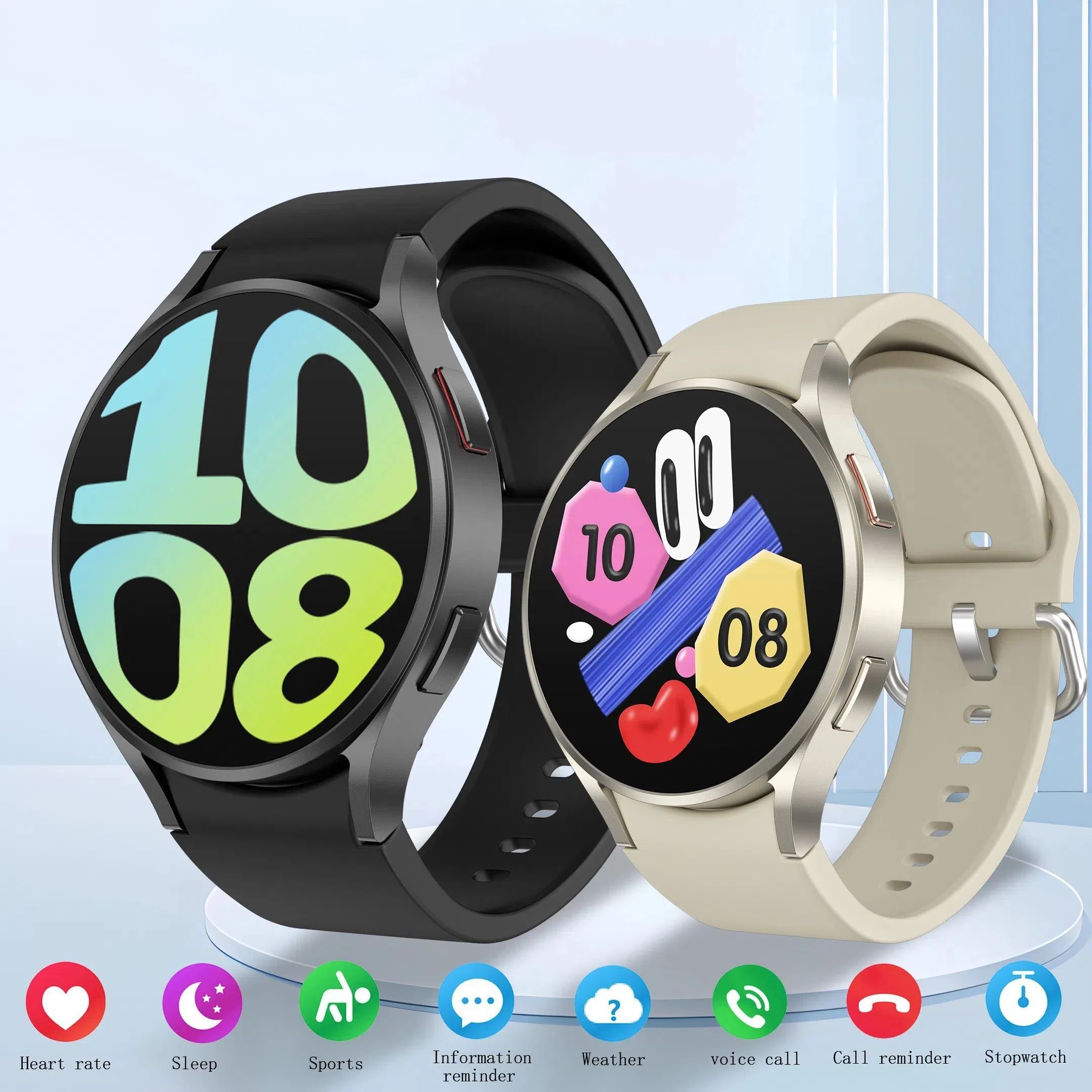 Classic Smartwatch Men AMOLED HD Screen Voice Assistant Bluetooth Call NFC Smart Watch for Women